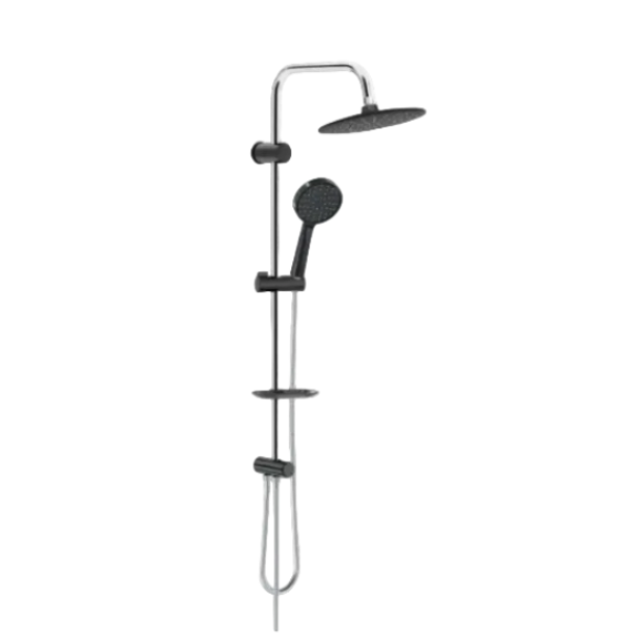 Valtemo Slim Black Rain Duş Seti
